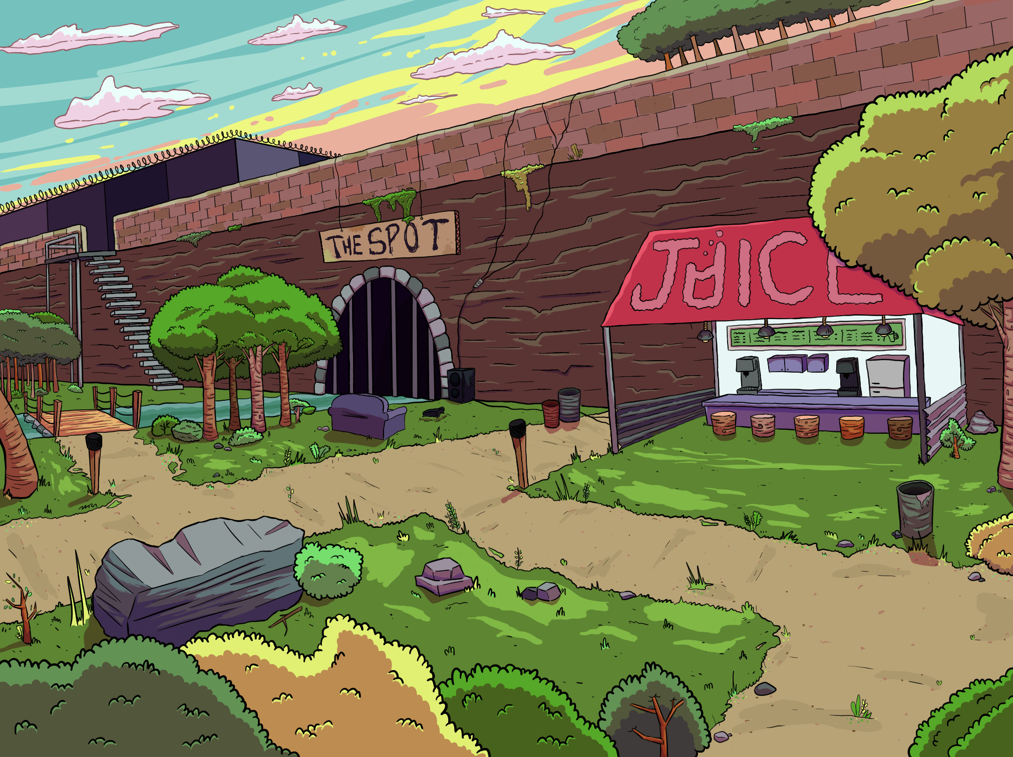 Illustration of a Hangout spot